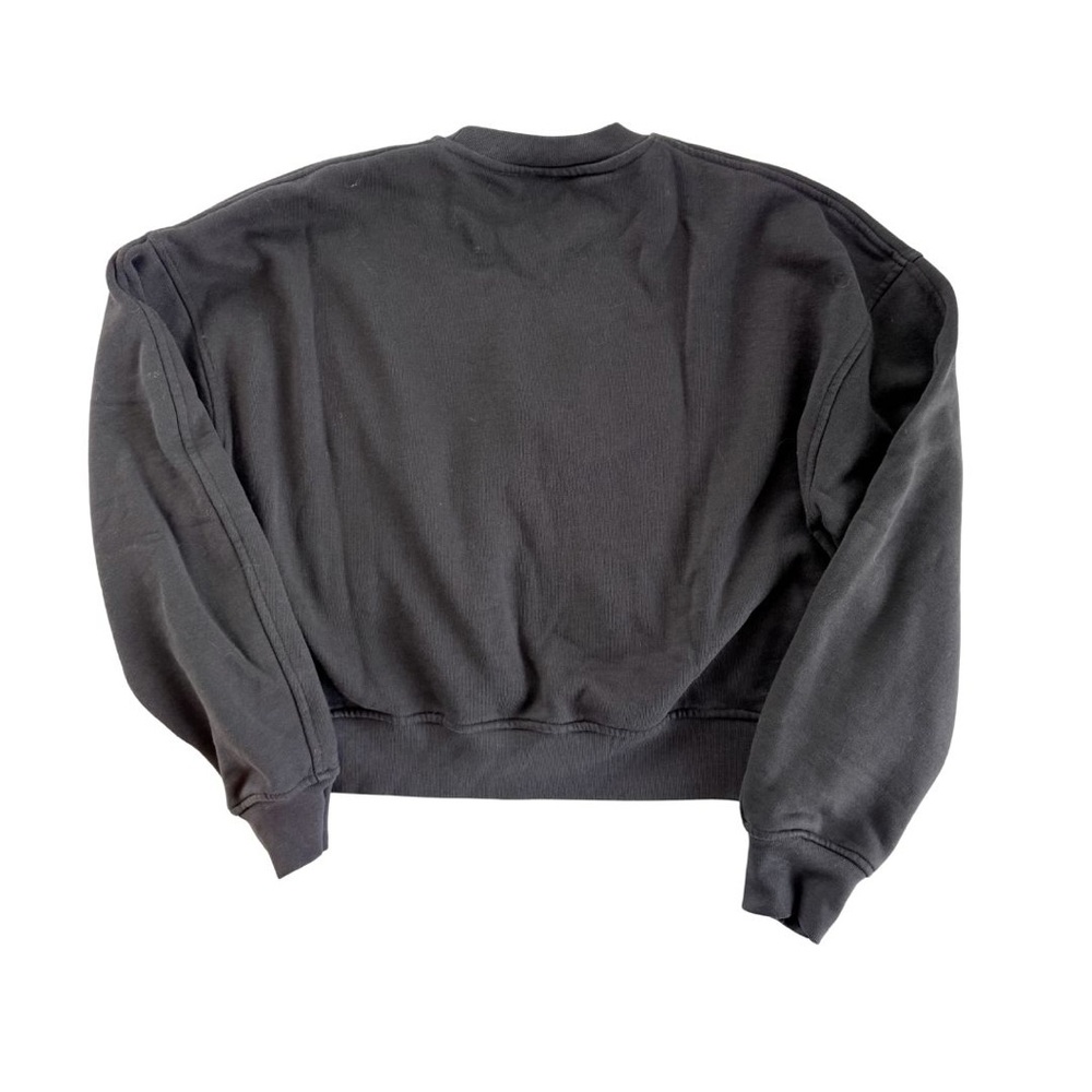 Ganni Classic Isoli Logo Crewneck Sweatshirt Black Size Small - Picture 3 of 10